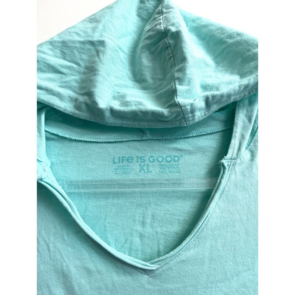 LIFE IS GOOD Women’s Long Sleeve Hooded Tee Balance Jackie Size XL Pullover Top - Picture 3 of 6